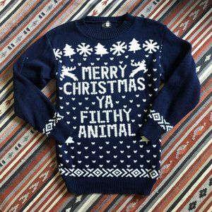 Christmas Sweater MERRY CHRISTMAS YA FILTHY ANIMAL